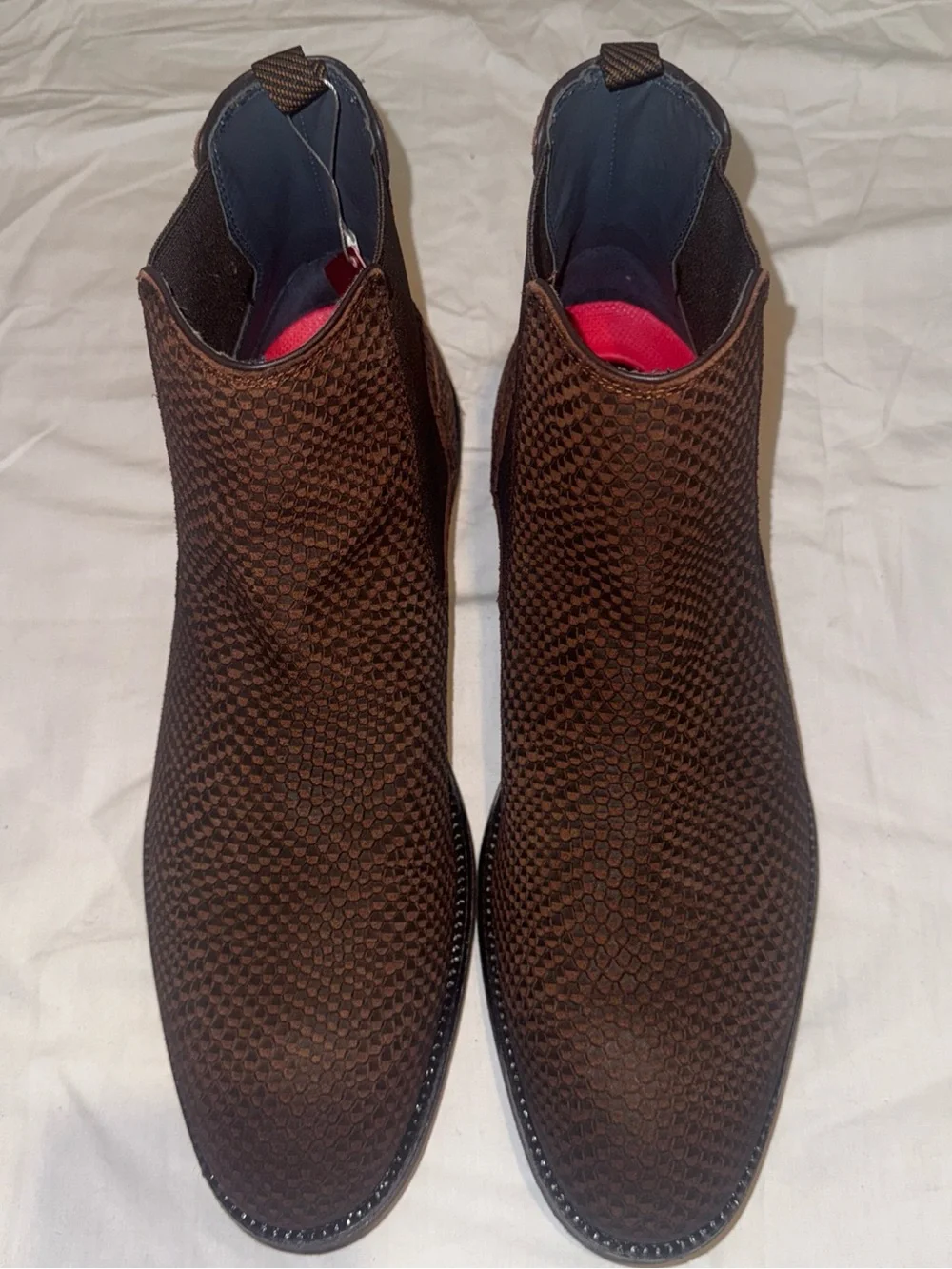 Stacy Adam Kayden Chelsea Boot Brown Leather Size 12 Date Night Trendy
